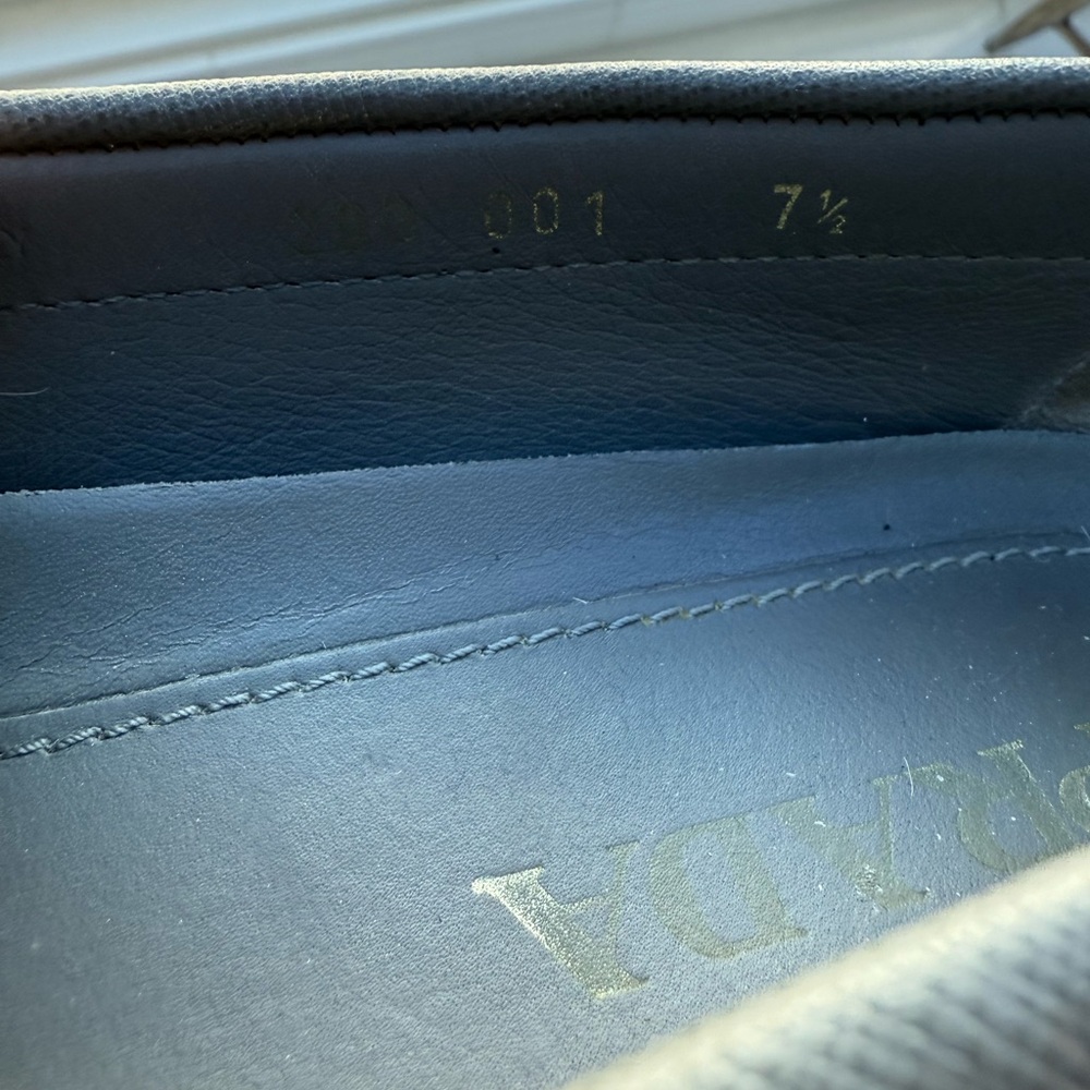 Prada Men's Slate Gray Loafers - Picture 3 of 8